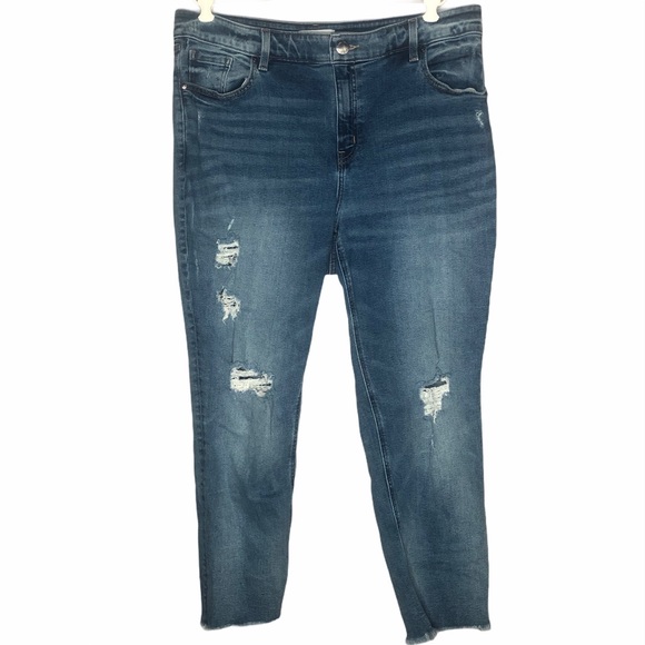 Lane Bryant Denim - Lane Bryant High Rise Straight Jeans Sz 16